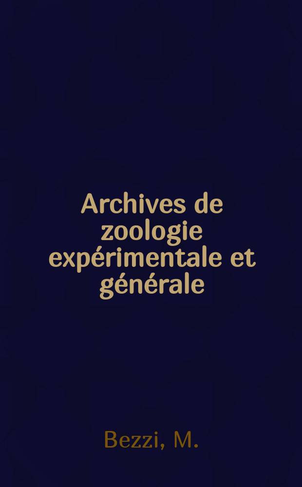 Archives de zoologie exp&eacute;rimentale et g&eacute;n&eacute;rale : Histoire naturelle, morphologie, histologie &eacute;volution des animaux. S&eacute;r. 5, T.51, №4 : Clunio adriaticus Schiner ner. var. balearicus nov.