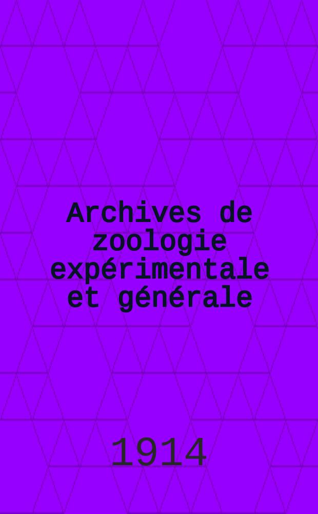 Archives de zoologie expérimentale et générale : Histoire naturelle, morphologie, histologie évolution des animaux. Sér. 5, T.53, №8 : Formations endogènes des cristaloïdes, albuminoïdes et des urates des cellules adipeuses des Chenilles de Vanessa lo et Vanessa uriticae
