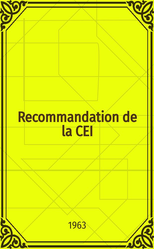Recommandation de la CEI : Publication. 56–5 : Disjoncteurs à courant alternatif à haute tension