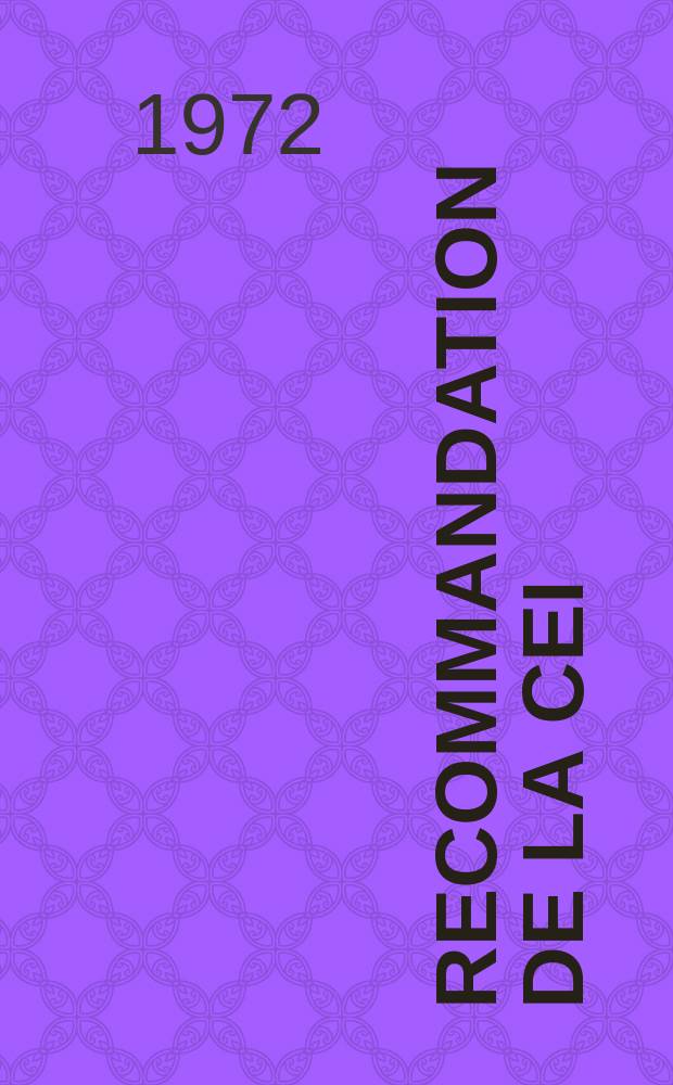Recommandation de la CEI : Publication. 27&ndash;2 : (Symboles litt&eacute;raux &agrave; utiliser en &eacute;lectrotechnique )