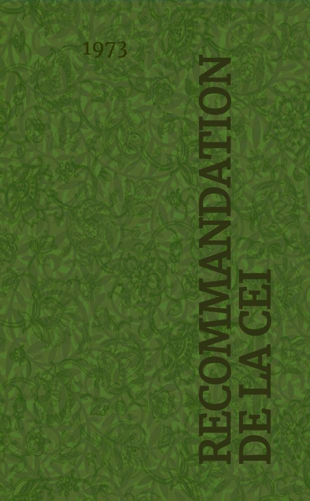 Recommandation de la CEI : Publication. 68–2–37 : Essai fondamentaux climatiques et de robustesse mécanique