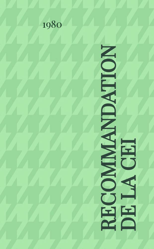 Recommandation de la CEI : Publication. 92–202 : Installations électriques à bord des navires