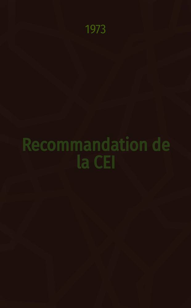 Recommandation de la CEI : Publication. 60&ndash;2 : Techniques des essais &agrave; haute tension