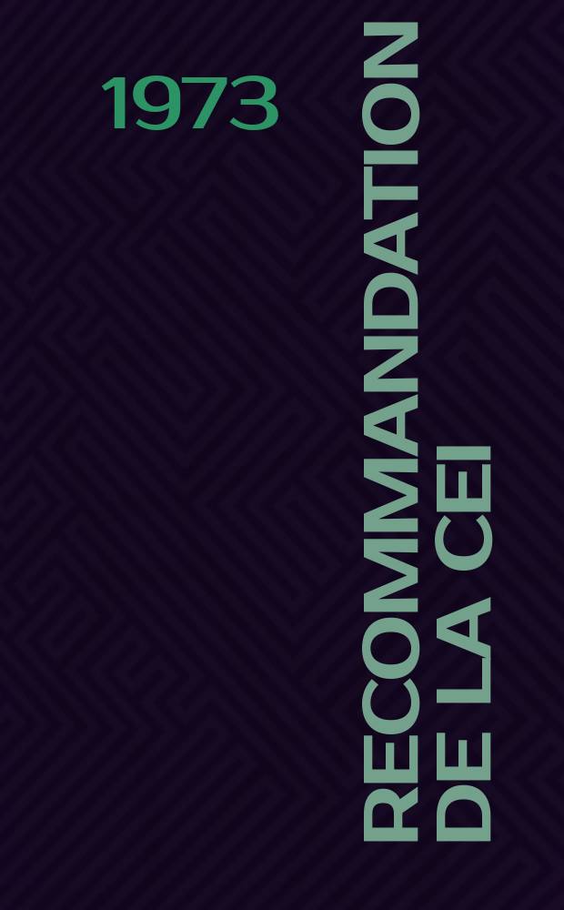 Recommandation de la CEI : Publication : Traversées isolées pour tensions alternatives supérieures a 1000V