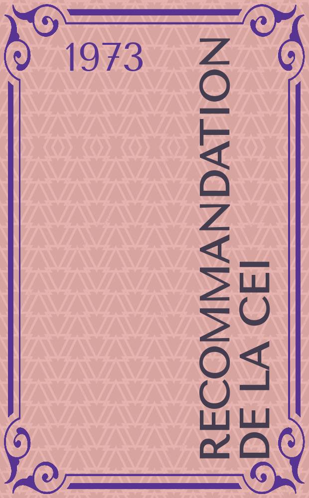 Recommandation de la CEI : Publication. 147–1E : Valeurs, limites et caractéristiques essentielles des dispositifs à semi-conducteurs et principes généraux des méthodes de mesures