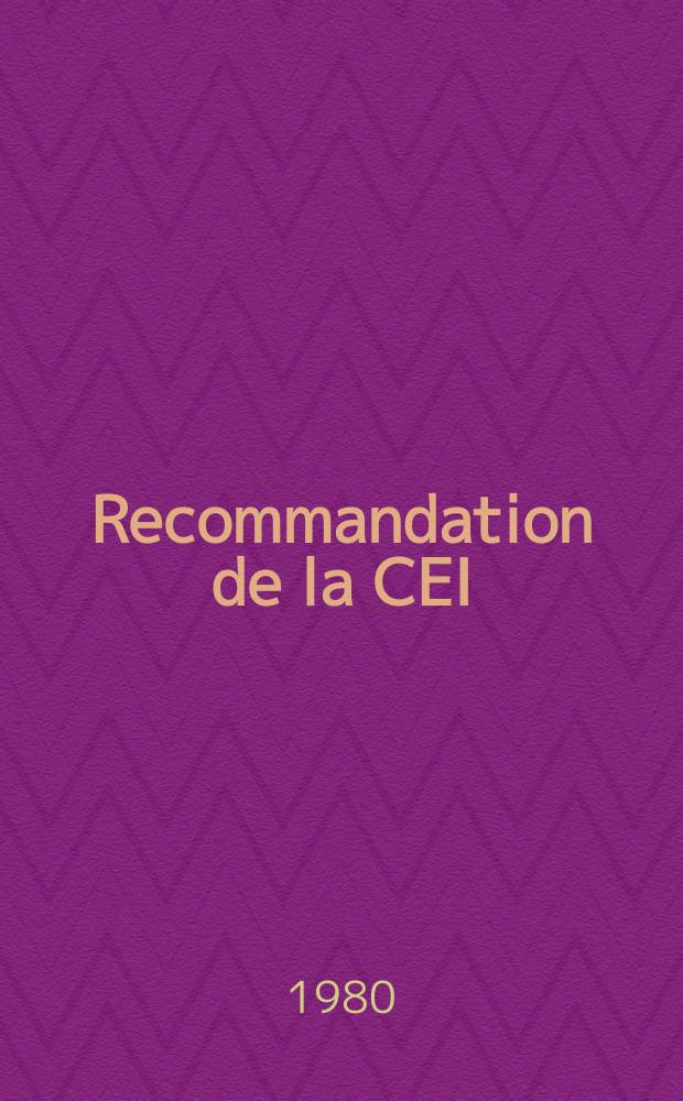 Recommandation de la CEI : Publication. 147–2M : Valeurs, limites et caractéristiques essentielles des dispositifs à semi-conducteurs et principes généraux des méthodes de mesures
