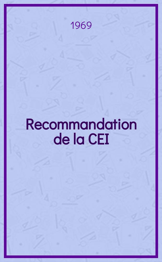 Recommandation de la CEI : Publication : Symboles littéraux pour les dispositifs à semi-conducteurs et les microcircuits intègres