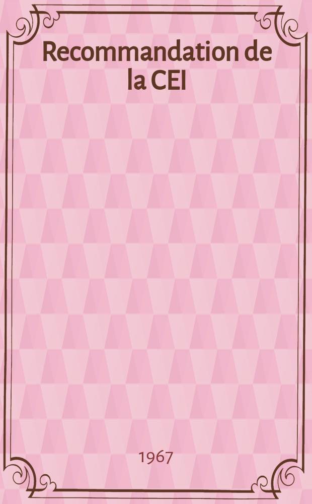 Recommandation de la CEI : Publication. 68–2–6B : Essai fondamentaux climatiques et de robustesse mécanique applicables aux matériels électroniques et à lerus composants