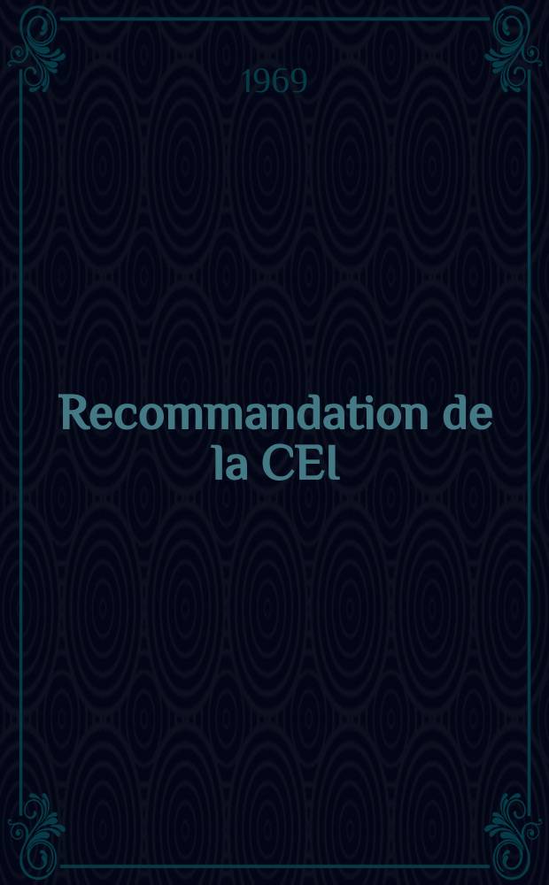 Recommandation de la CEI : Publication. 68–2–6C