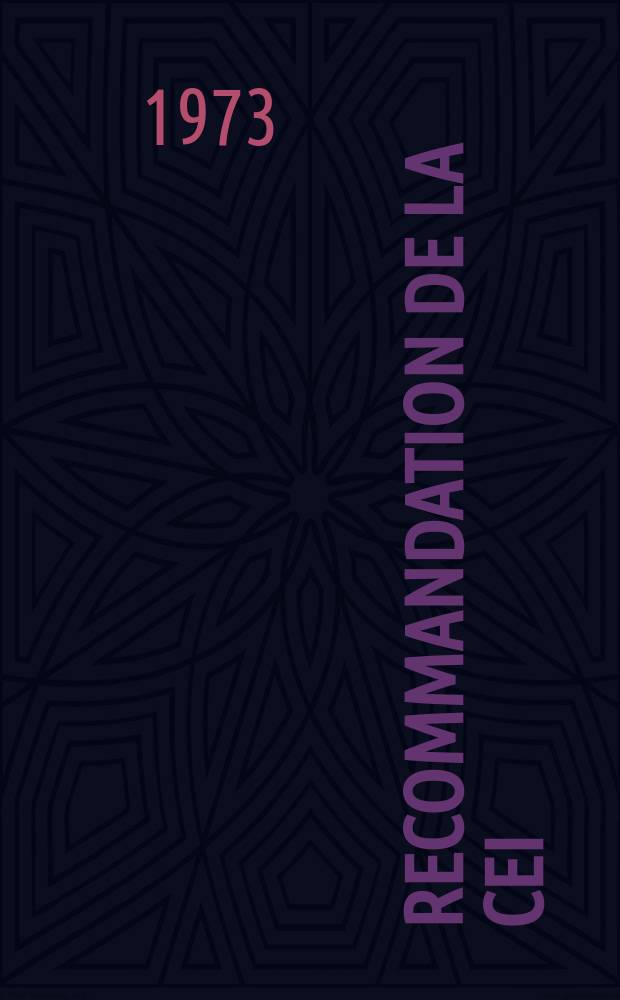 Recommandation de la CEI : Publication. 68–2–34 : Essai fondamentaux climatiques et de robustesse mécanique