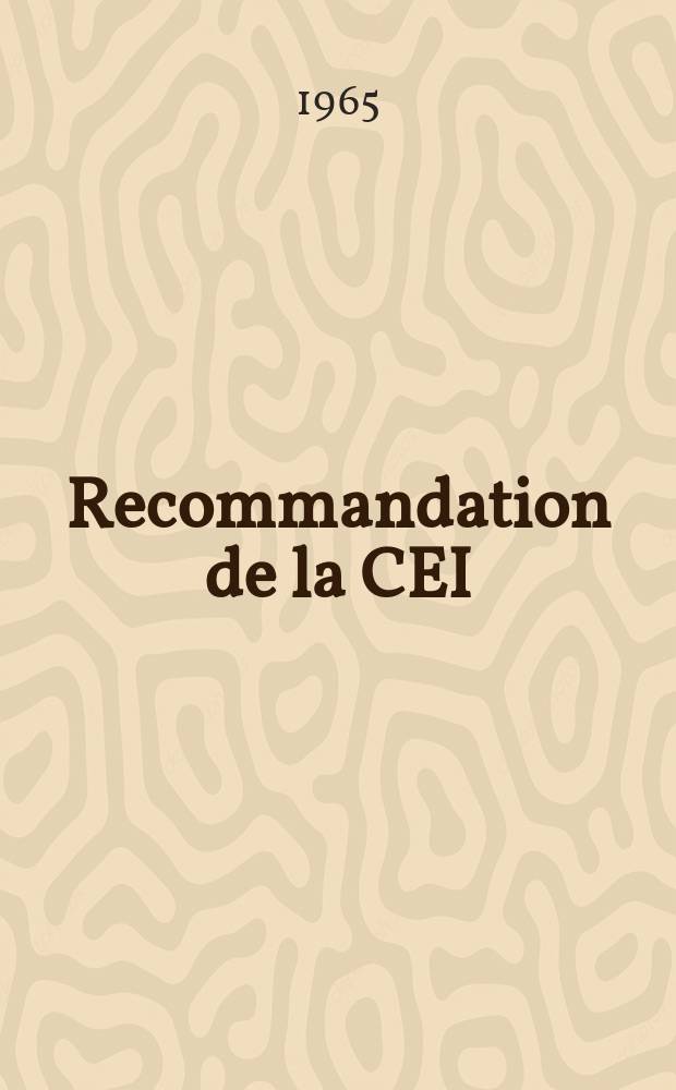 Recommandation de la CEI : Publication : Condensateurs à diélectrique en céramique type 2