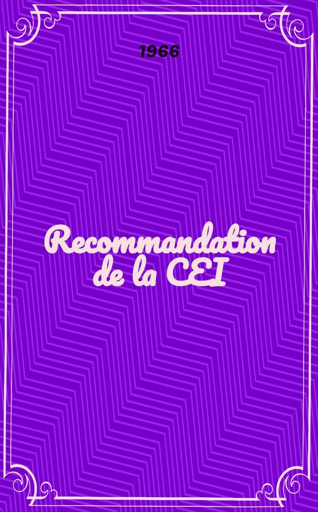 Recommandation de la CEI : Publication : Potentiomètres non bobines type 2