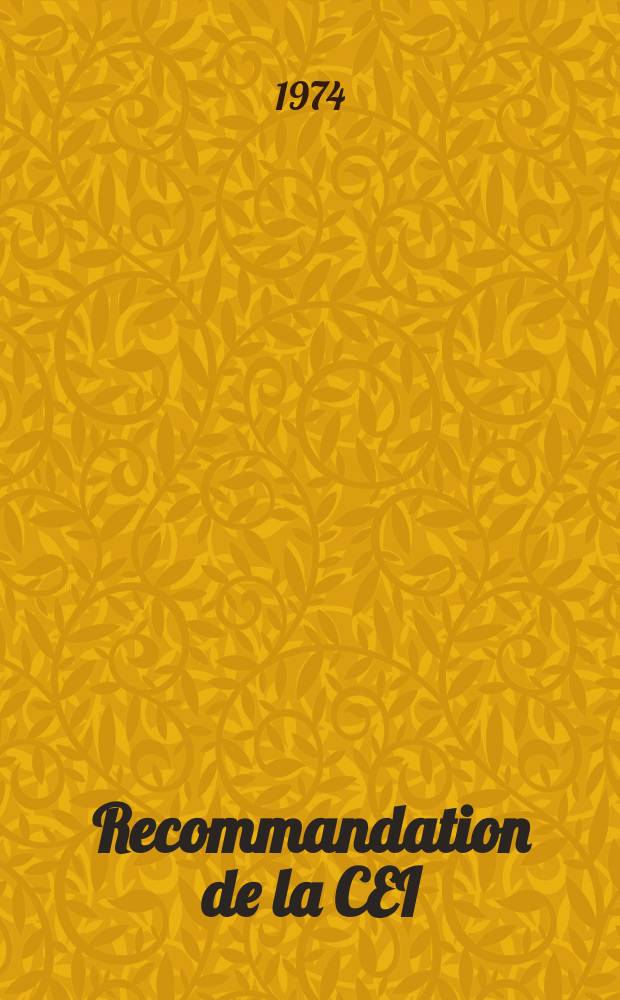 Recommandation de la CEI : Publication. 191–2E : Normalisation mécanique des dispositifs à semi-conducteurs