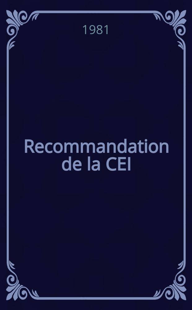 Recommandation de la CEI : Publication. 191–2K : Normalisation mécanique des dispositifs à semi-conducteurs