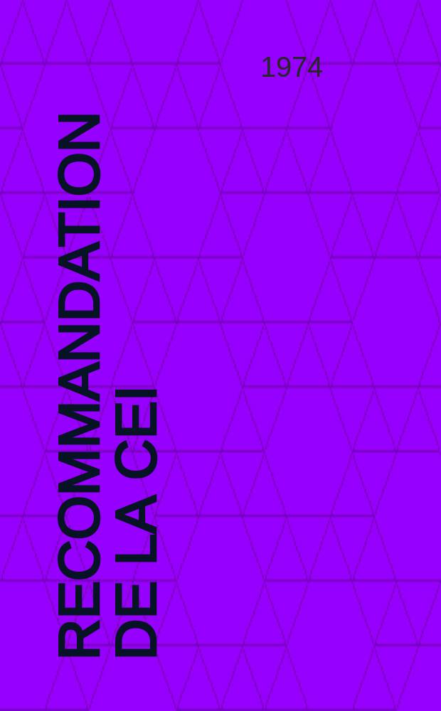 Recommandation de la CEI : Publication : Guide pour la préparation des méthodes d'essai pour l'évaluation de la stabilité thermique des matériaux isolants électriques