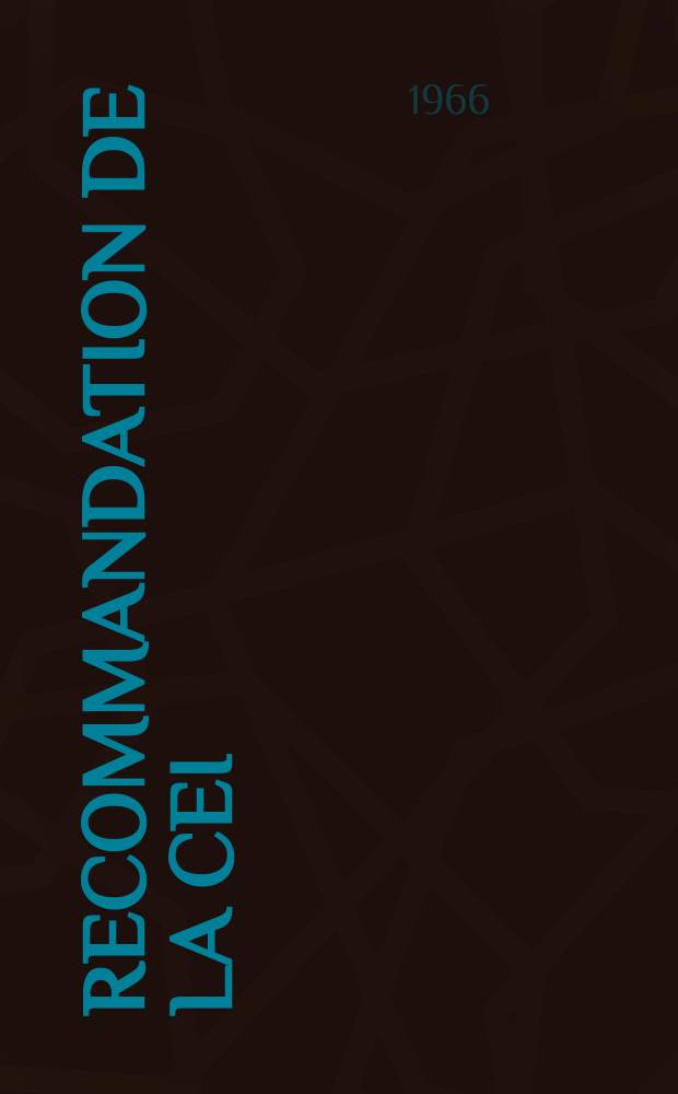 Recommandation de la CEI : Publication : Dimensions des vis magnétiques en oxydes, ferromagnétiques