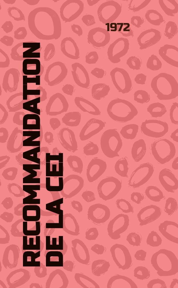 Recommandation de la CEI : Publication : Dimensions des bâtonnets et des plaques d'antenne en oxydes ferromagnétiques