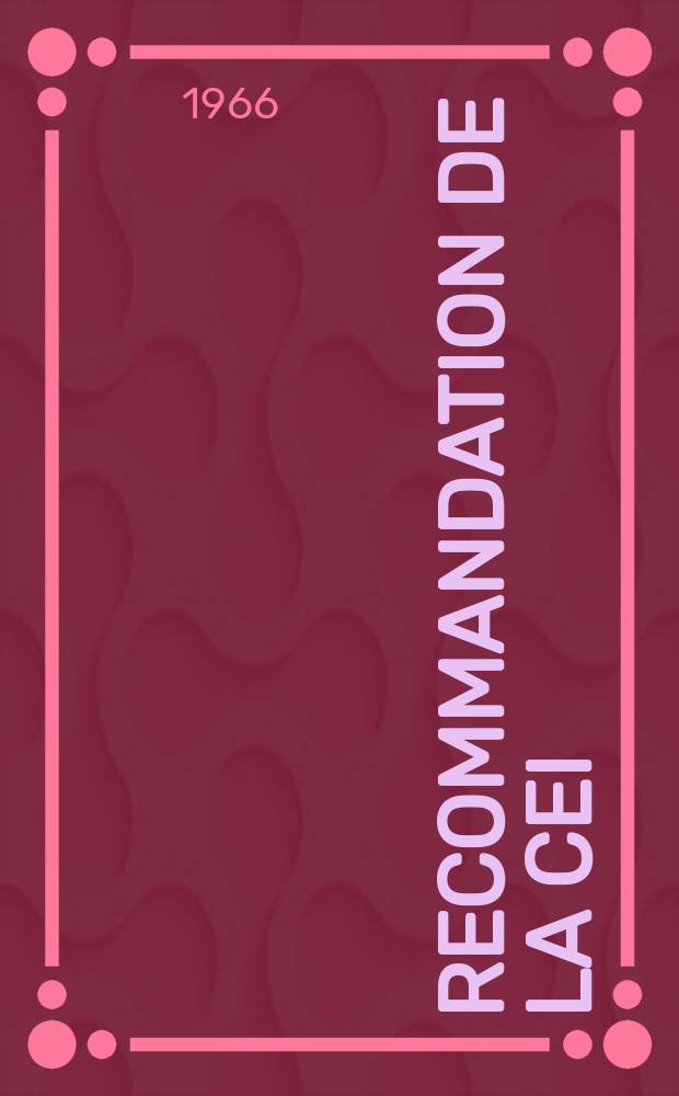 Recommandation de la CEI : Publication : Essais de rev&ecirc;tements de protection contre la corrosion des gaines m&eacute;talliques de c&acirc;bles