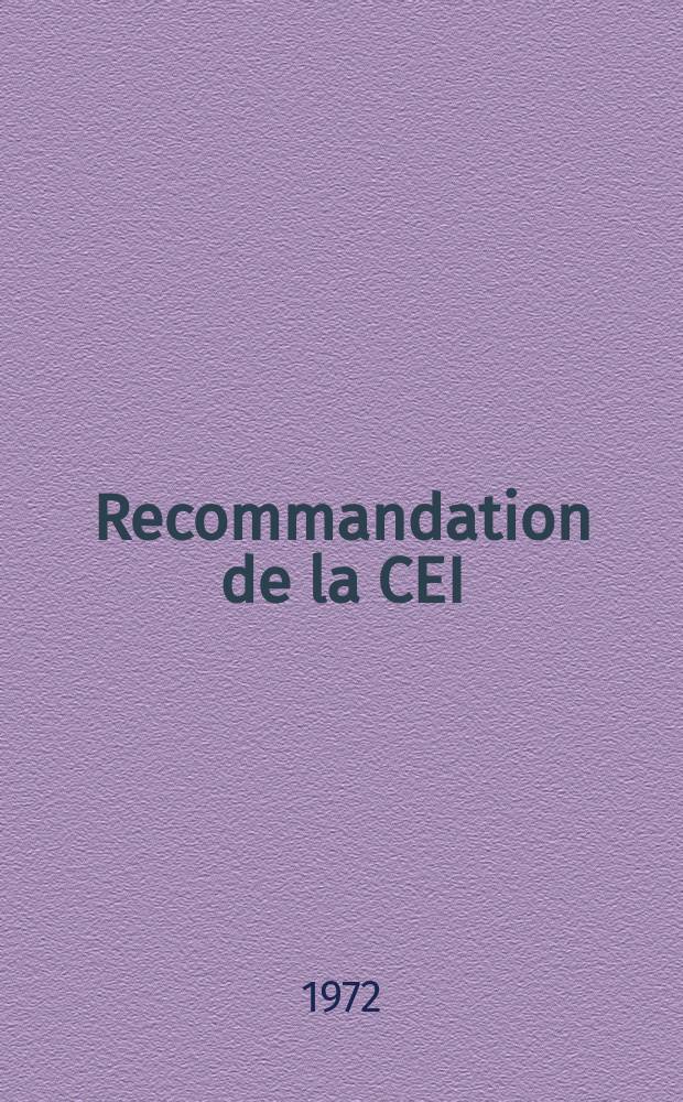 Recommandation de la CEI : Publication : Mesure des caract&eacute;ristiques &eacute;lectriques des tubes pour hyperfr&eacute;quences