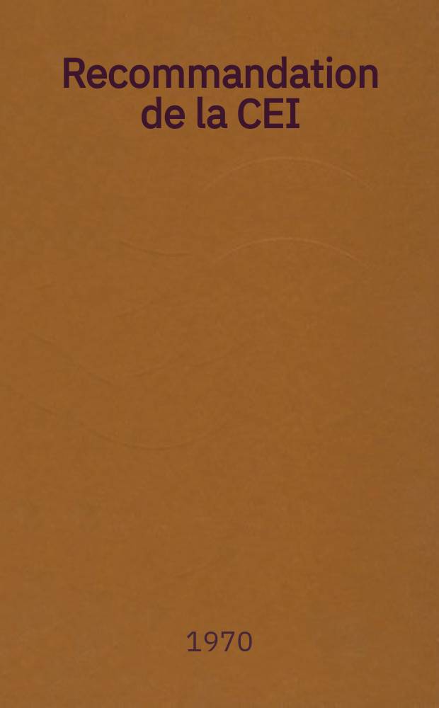 Recommandation de la CEI : Publication : Matériaux de base à recouvrement métallique pour circuits imprimés