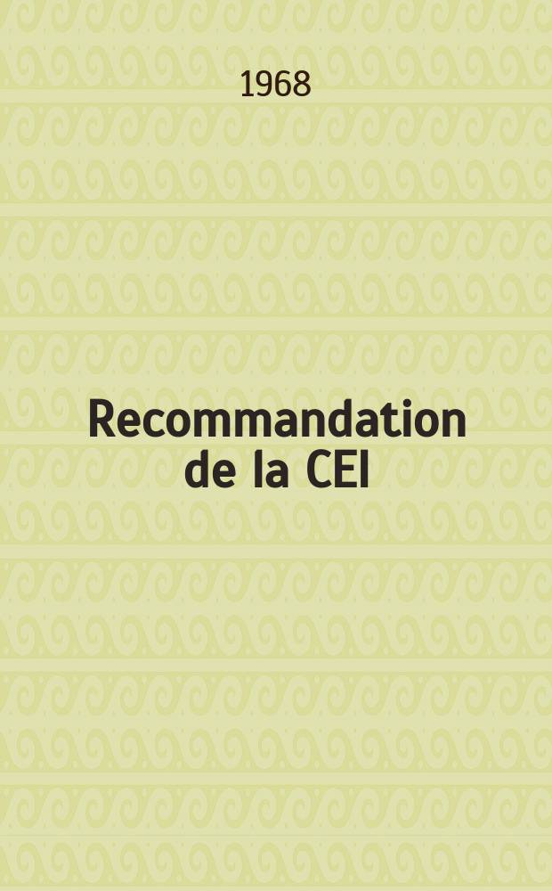 Recommandation de la CEI : Publication : Méthodes d'essai des fils de bobinages