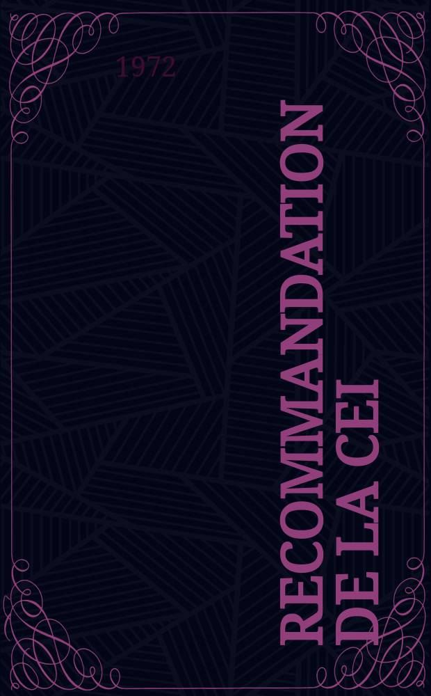 Recommandation de la CEI : Publication. 117–15 : Symboles graphiques recommandés