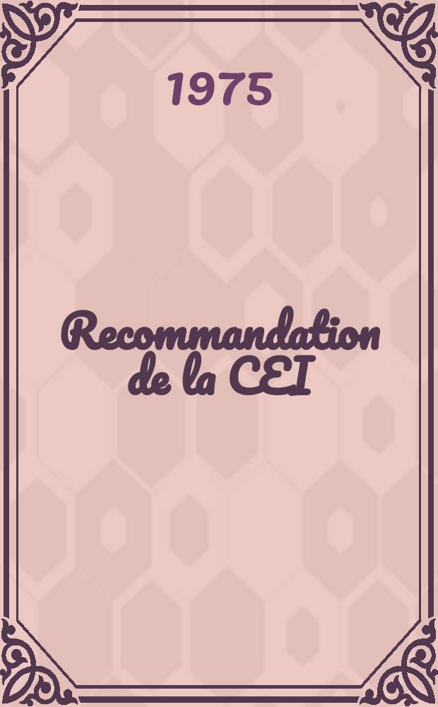 Recommandation de la CEI : Publication : Echelles et dimensions des graphiques poule trace des courbes de réponse en fréquence