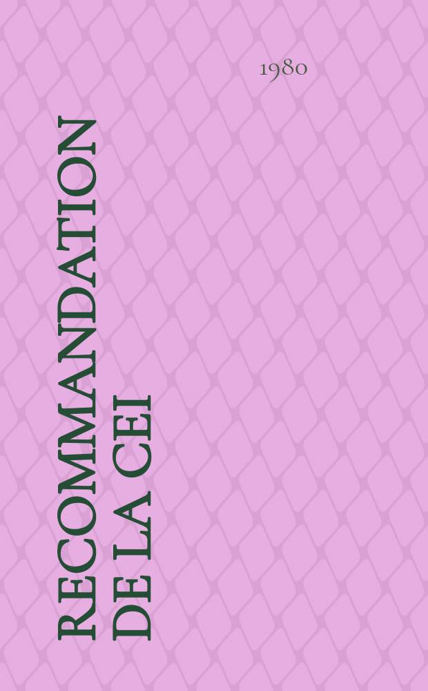 Recommandation de la CEI : Publication : Coupe-circuit à fusibles à basse tension