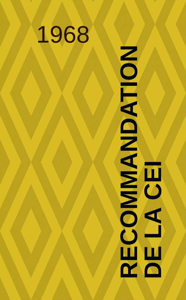 Recommandation de la CEI : Publication : Documentation à fournir avec les appareils de mesure électroniques