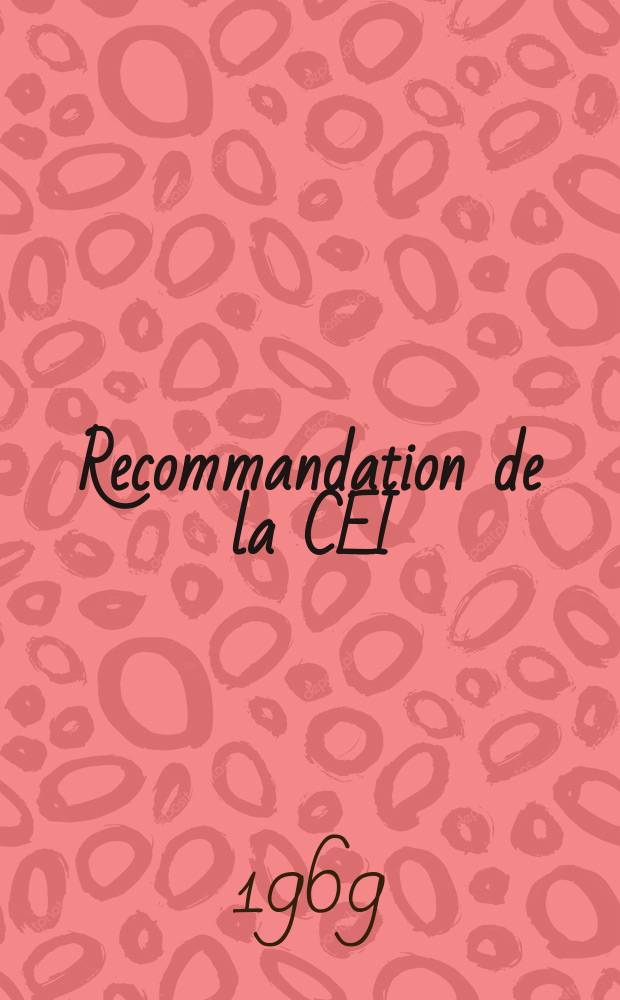 Recommandation de la CEI : Publication : Mesure de la résistance des enroulements d'une machine à courant alternatif en fonctionnement sous tension alternative