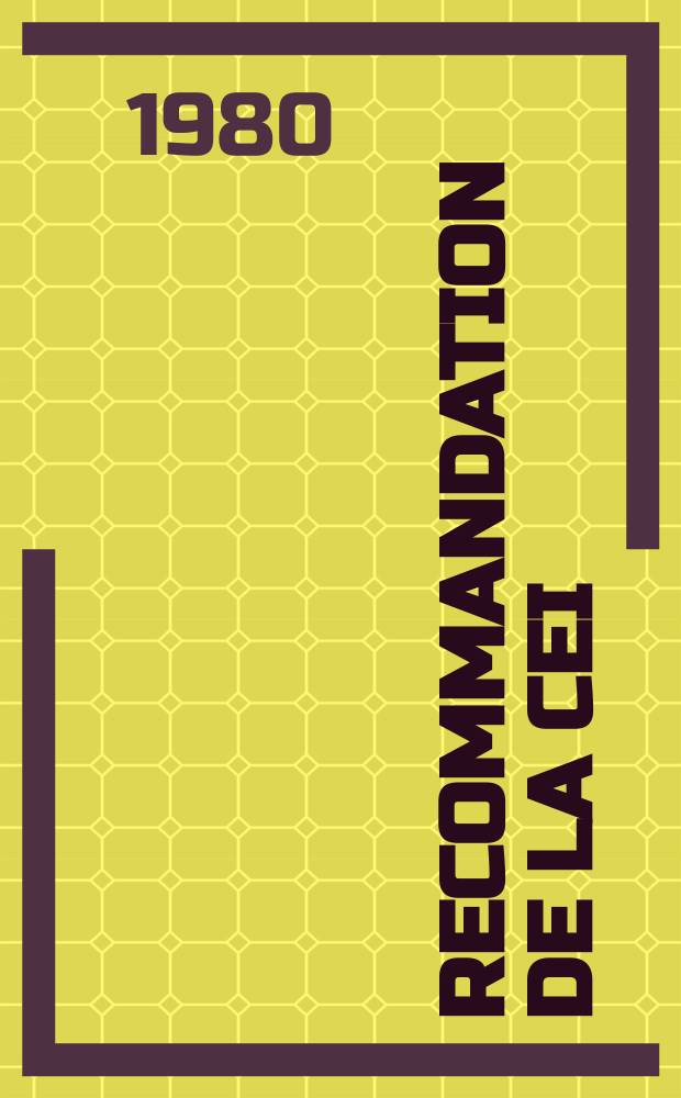 Recommandation de la CEI : Publication : Emballage par mise en bande des composants