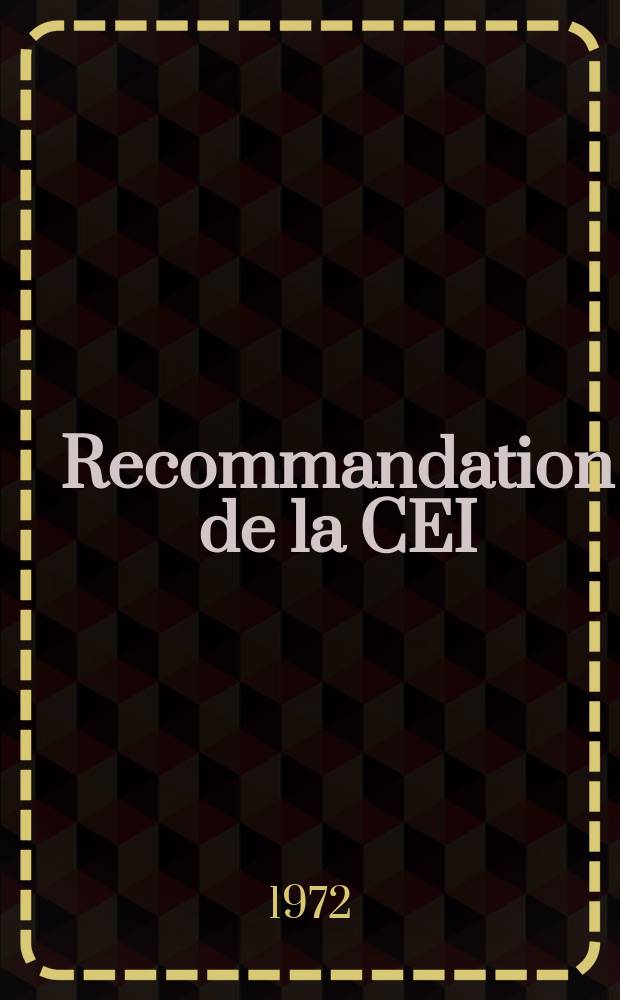 Recommandation de la CEI : Publication. 317&ndash;10 : Sp&eacute;cifications pour types particuliers de fils de bobinage