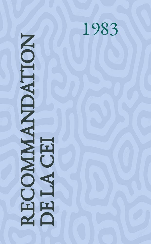 Recommandation de la CEI : Publication. 335–2–16 : Sécurité des appareils électrodomestiques et analogues