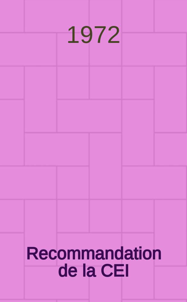 Recommandation de la CEI : Publication. 249–1B : Matériaux de base à recouvrement métallique pour circuits imprimés