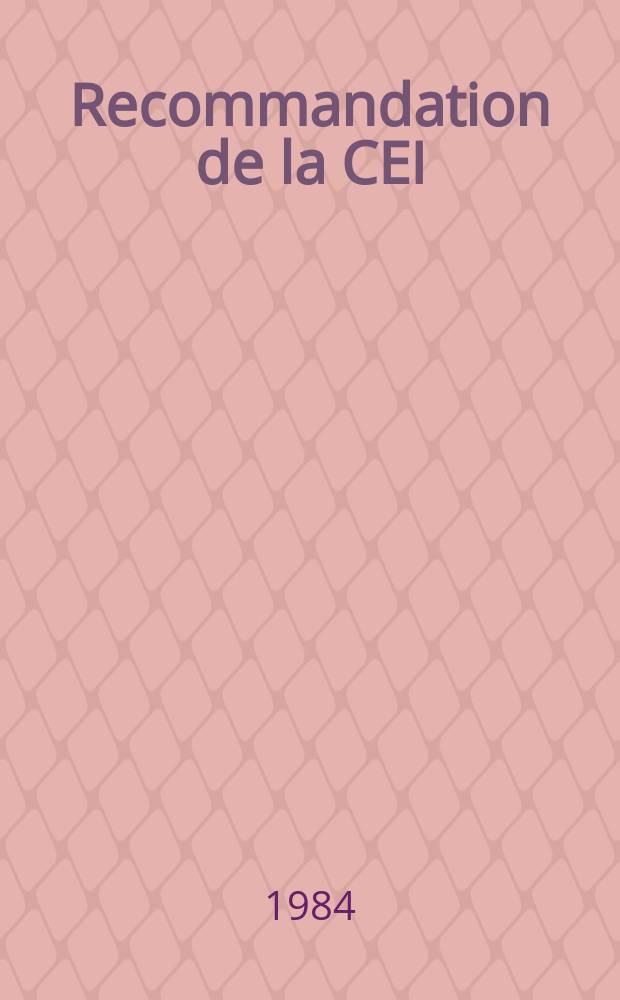 Recommandation de la CEI : Publication. 335–2–43 : Sécurité des appareils électrodomestiques et analogues