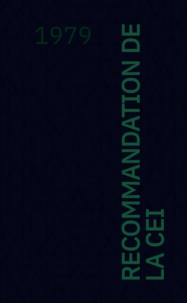Recommandation de la CEI : Publication : Ventilateurs électriques à curant alternatif et régulateurs ...