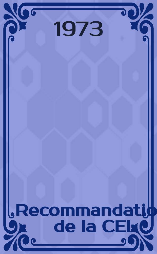 Recommandation de la CEI : Publication : Méthode fondamentale pour la mesure de la fréquence de résonance et de la résistance série équivalente des quartz piézo-électriques par la technique de phase nulle dans le circuit en π