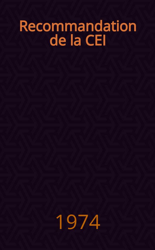 Recommandation de la CEI : Publication : R&eacute;sistances de laboratoire &agrave; courant continu