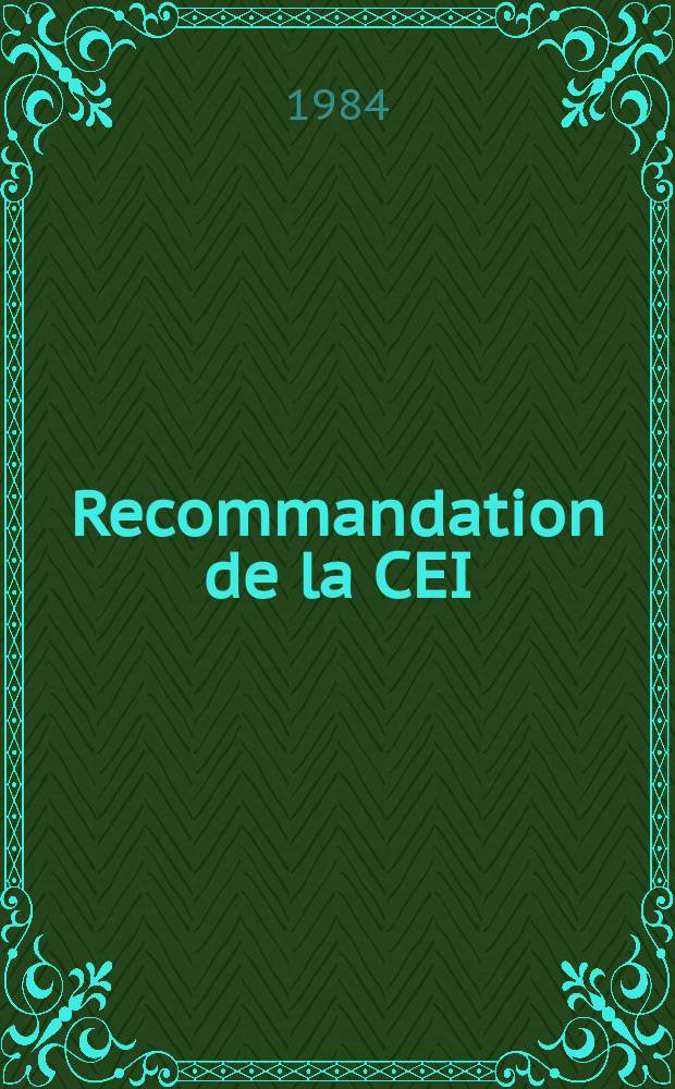 Recommandation de la CEI : Publication. 487&ndash;2&ndash;3 : M&eacute;thode de mesure applicables au mat&eacute;riel utilise dans les faisceaux hertziens terrestres