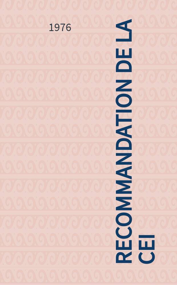 Recommandation de la CEI : Publication : M&eacute;thodes d'essais pour les enveloppes isolantes et les g&egrave;res des c&acirc;bles &eacute;lectriques rigides et souples