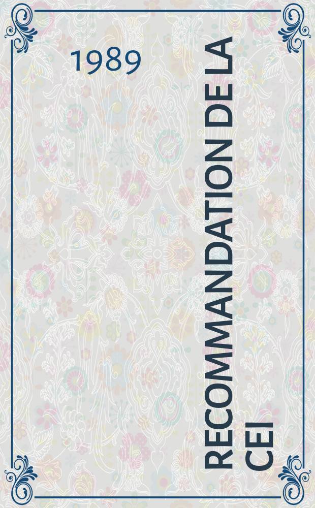 Recommandation de la CEI : Publication : M&eacute;thodes d'essais pour les enveloppes isolantes et les g&egrave;res des c&acirc;bles &eacute;lectriques rigides et souples