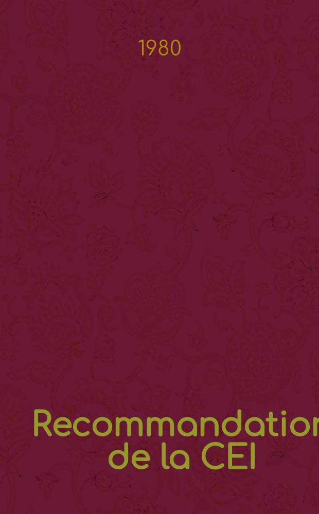 Recommandation de la CEI : Publication. 598&ndash;2&ndash;22 : Luminaires