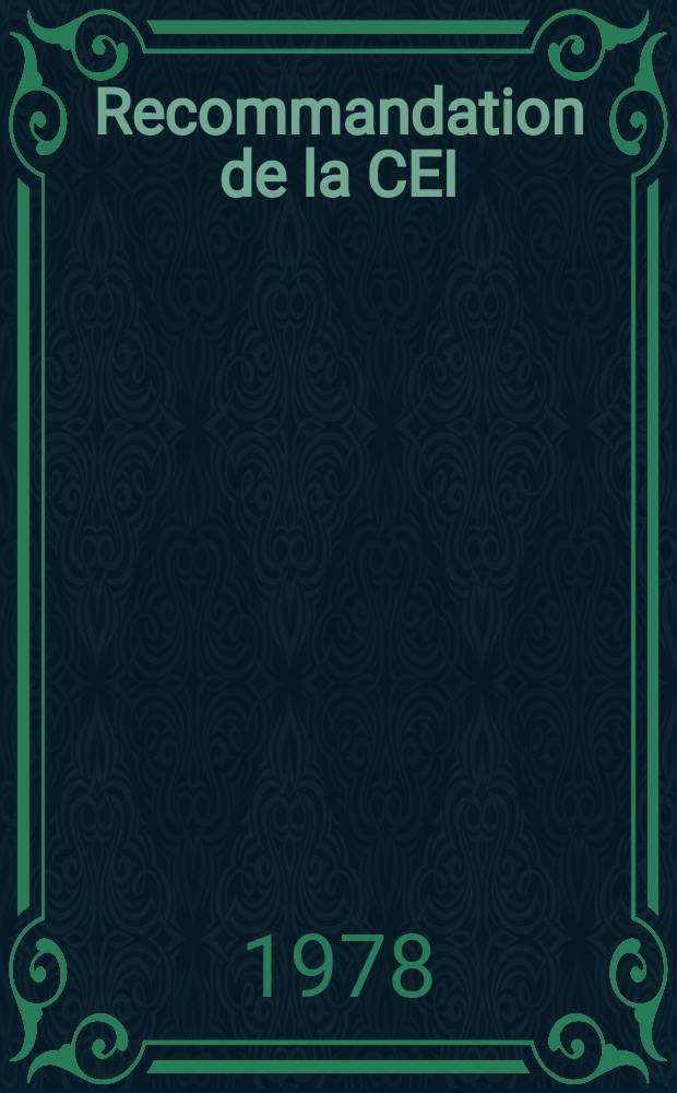 Recommandation de la CEI : Publication : Marquage des bornes et prises de transformateurs de puissance