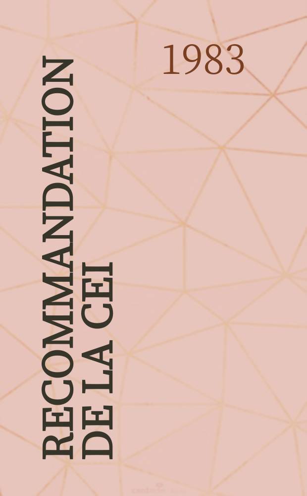 Recommandation de la CEI : Publication : Symboles graphiques pour schémas
