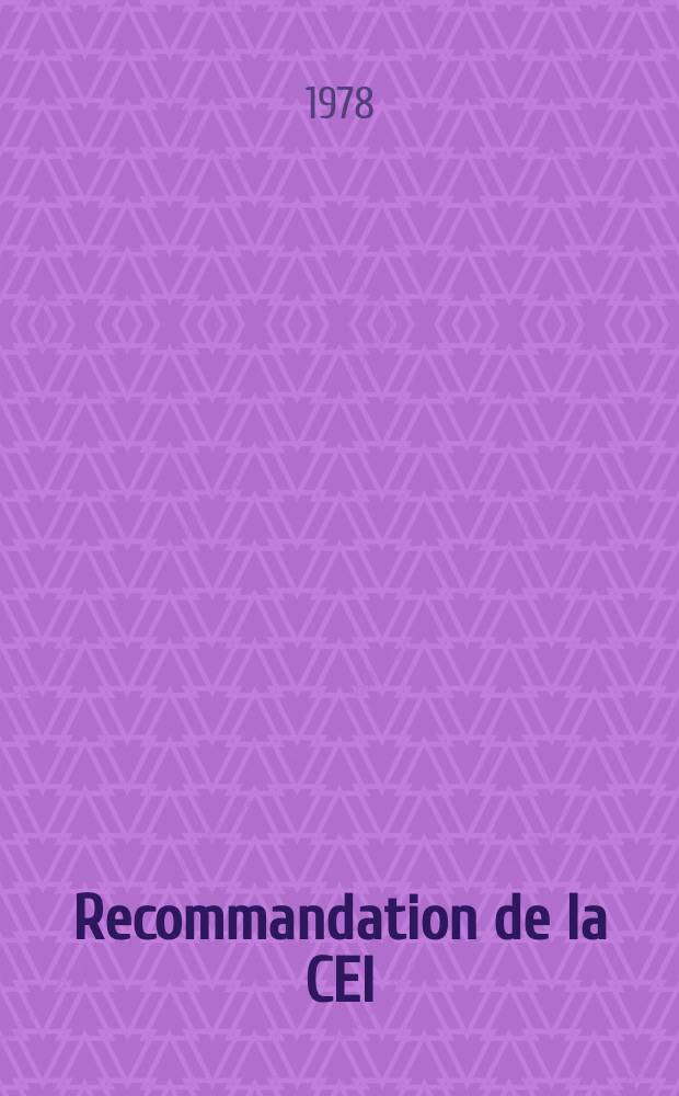 Recommandation de la CEI : Publication : Installations électriques pour chantiers extérieurs soumis à des conditions sévères (y compris mines à ciel ouvert et carrières)