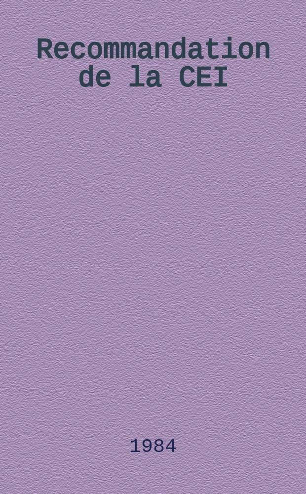 Recommandation de la CEI : Publication. 669–2–2 : Interrupteurs pour installations électriques fixes domestiques et analogues