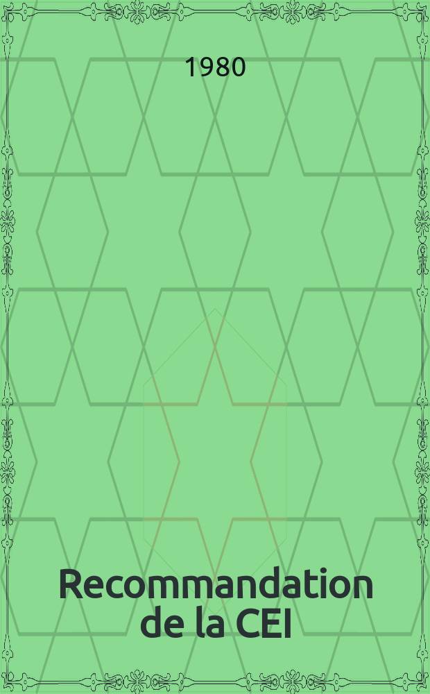 Recommandation de la CEI : Publication : Méthode normale pour la mesure de la température au pincement des lampes tungstène - halogène - quartz