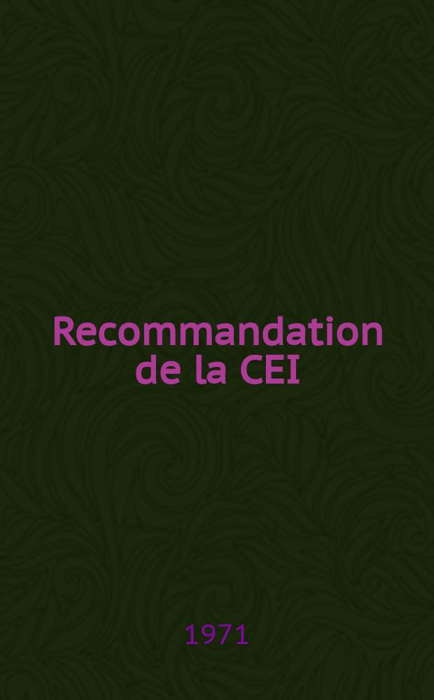 Recommandation de la CEI : Publication : Dispositifs de verrouillage pour les assemblages à rotule et logement de rotule des éléments de chaînes d'isolateurs