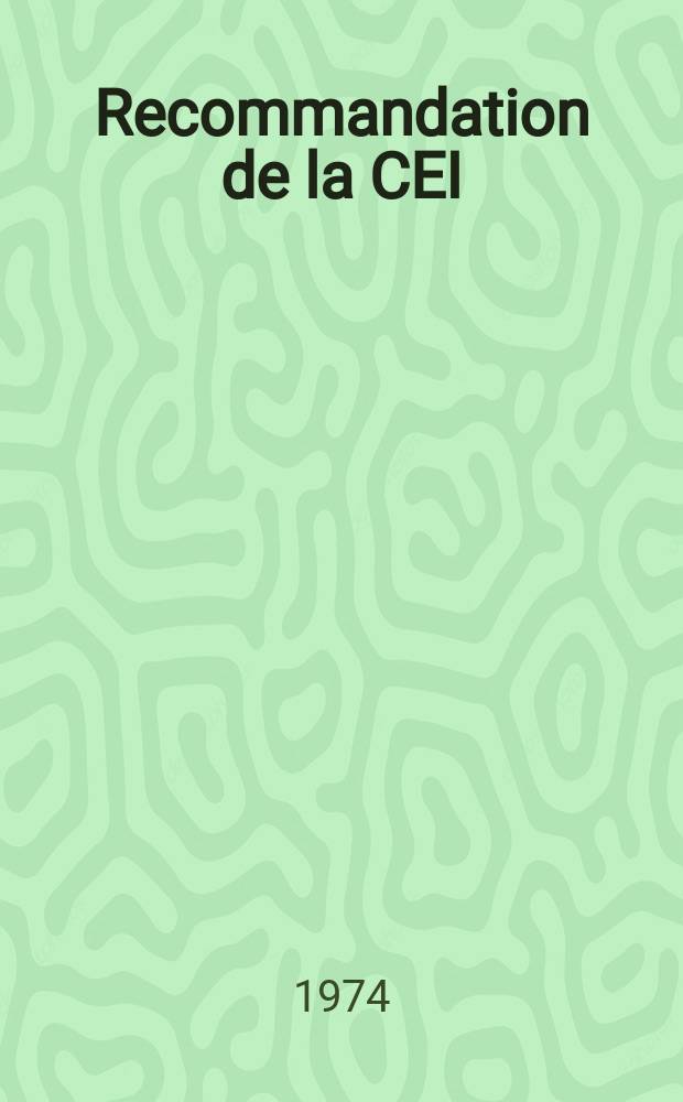 Recommandation de la CEI : Publication. 455–3–3 : Spécification relative aux composes résineux polymérisables sans solvant utilises comme isolants électriques