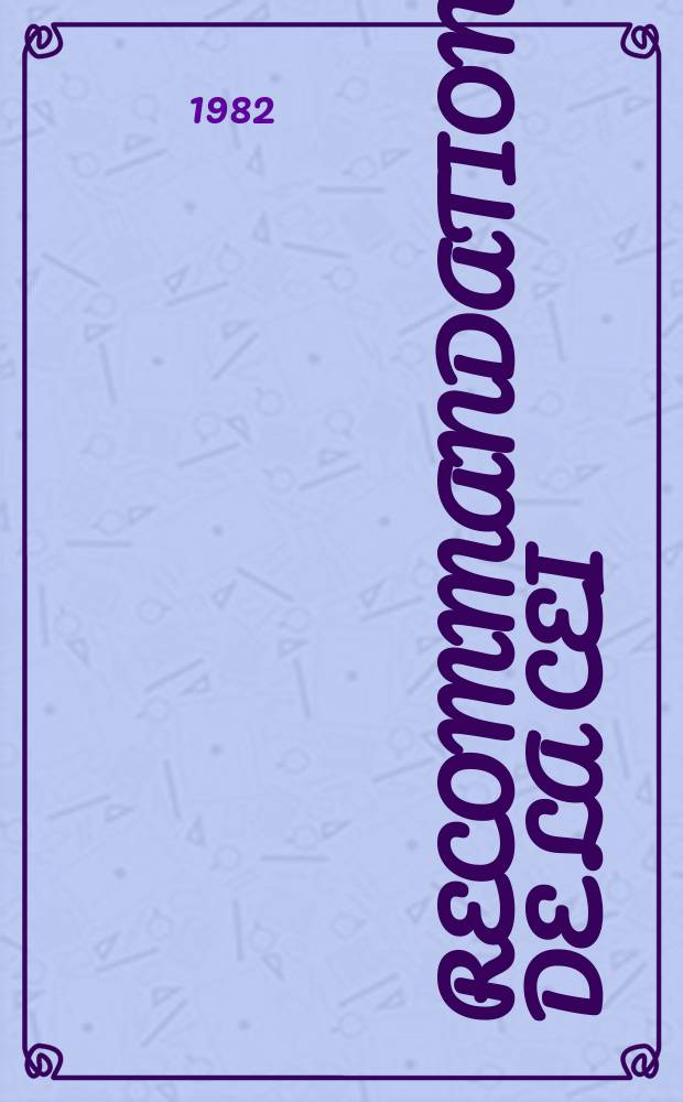 Recommandation de la CEI : Publication. 738–1–1 : Thermistances à basculement à coefficient de température positif à chauffage direct
